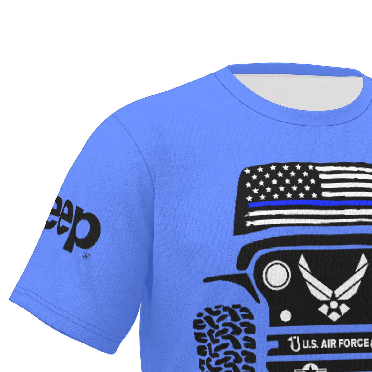 Air Force Jeep Shirt-duckduckjeep-offroad-wrangler-gladiator-3d-jeep duck-custom duck-Jeep-The Quacktory-Fun Jeep Ducks-Ducks4Jeep