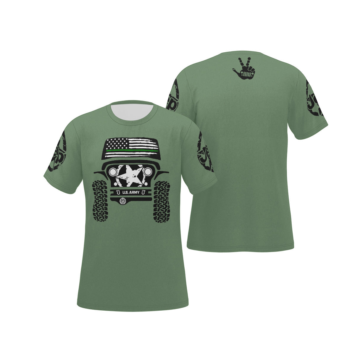 Army Jeep Shirt-duckduckjeep-offroad-wrangler-gladiator-3d-jeep duck-custom duck-Jeep-The Quacktory-Fun Jeep Ducks-Ducks4Jeep