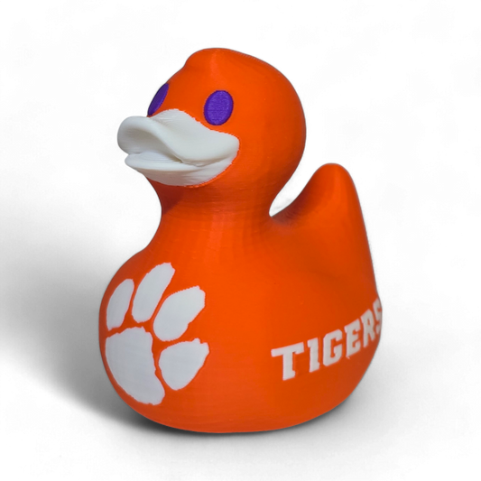 Clemson Tigers Duck-duckduckjeep-offroad-wrangler-gladiator-3d-jeep duck-custom duck-Jeep-The Quacktory-Fun Jeep Ducks-Ducks4Jeep