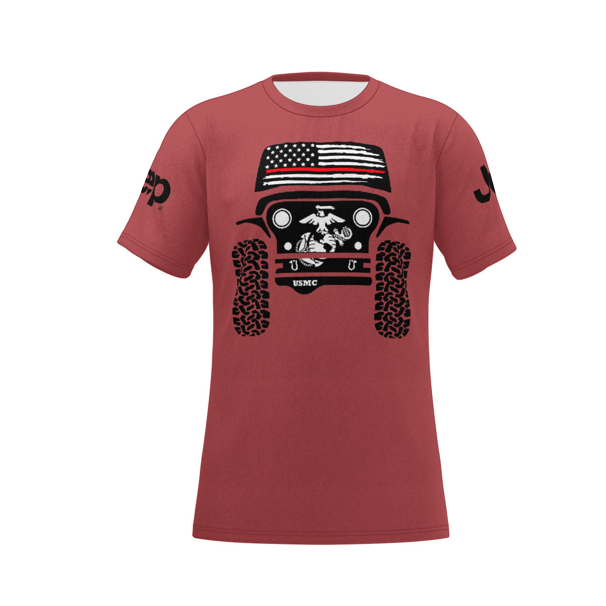 Marine Corps Jeep Shirt-duckduckjeep-offroad-wrangler-gladiator-3d-jeep duck-custom duck-Jeep-The Quacktory-Fun Jeep Ducks-Ducks4Jeep