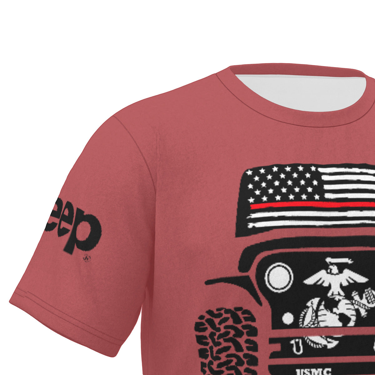 Marine Corps Jeep Shirt-duckduckjeep-offroad-wrangler-gladiator-3d-jeep duck-custom duck-Jeep-The Quacktory-Fun Jeep Ducks-Ducks4Jeep