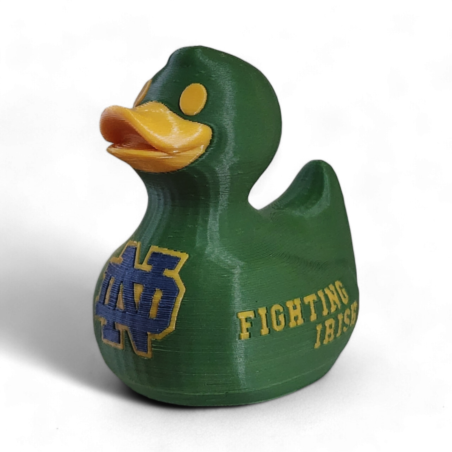 Notre Dame Fighting Irish Duck-duckduckjeep-offroad-wrangler-gladiator-3d-jeep duck-custom duck-Jeep-The Quacktory-Fun Jeep Ducks-Ducks4Jeep