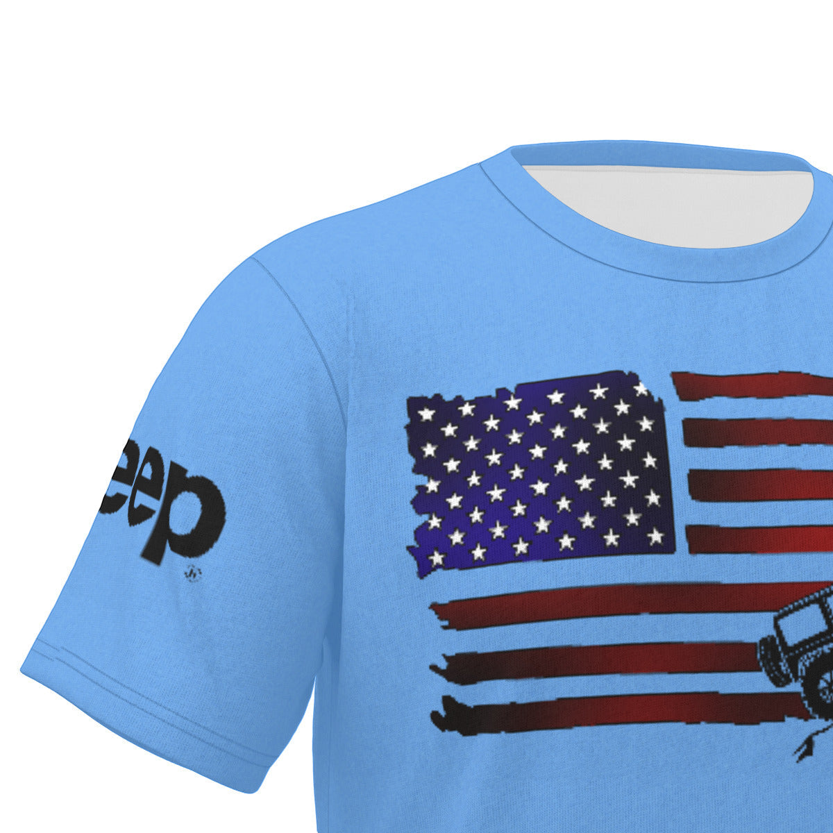 Off-Road Flag Shirt-duckduckjeep-offroad-wrangler-gladiator-3d-jeep duck-custom duck-Jeep-The Quacktory-Fun Jeep Ducks-Ducks4Jeep