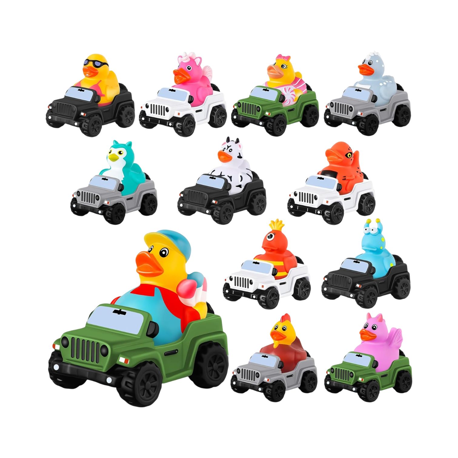 Random Rubber Duck in Rubber Jeep-duckduckjeep-offroad-wrangler-gladiator-3d-jeep duck-custom duck-Jeep-The Quacktory-Fun Jeep Ducks-Ducks4Jeep