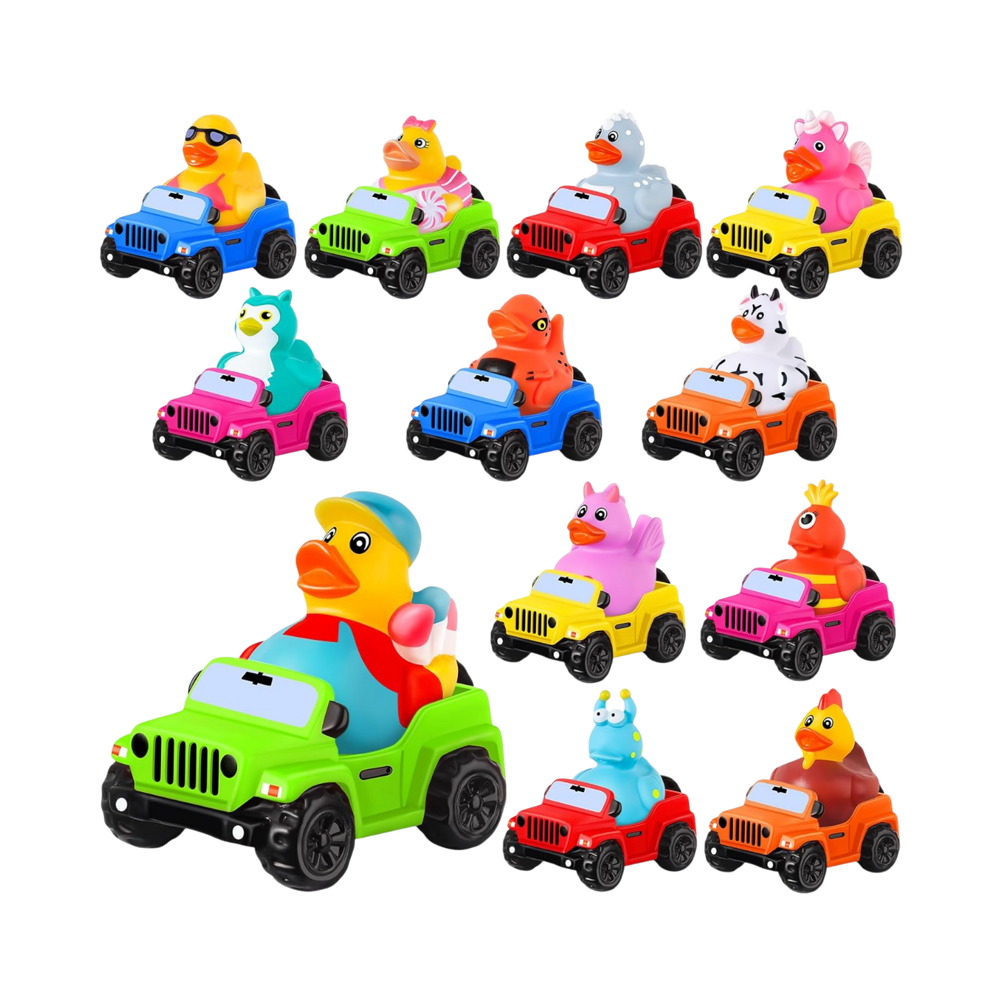 Random Rubber Duck in Rubber Jeep-duckduckjeep-offroad-wrangler-gladiator-3d-jeep duck-custom duck-Jeep-The Quacktory-Fun Jeep Ducks-Ducks4Jeep